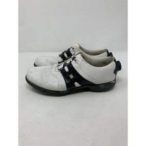 FootJoy Dryjoys BOA Golf Shoes Women’s 9 M Golf 99058 White Black Saddle Style